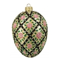 Christmas ornament Faberge Rose Trellis Egg, 10cm